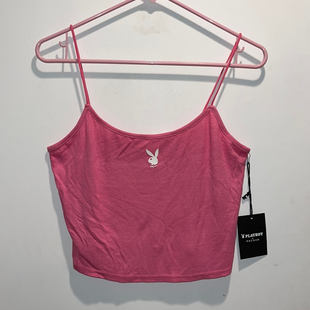 Pink Playboy tank top